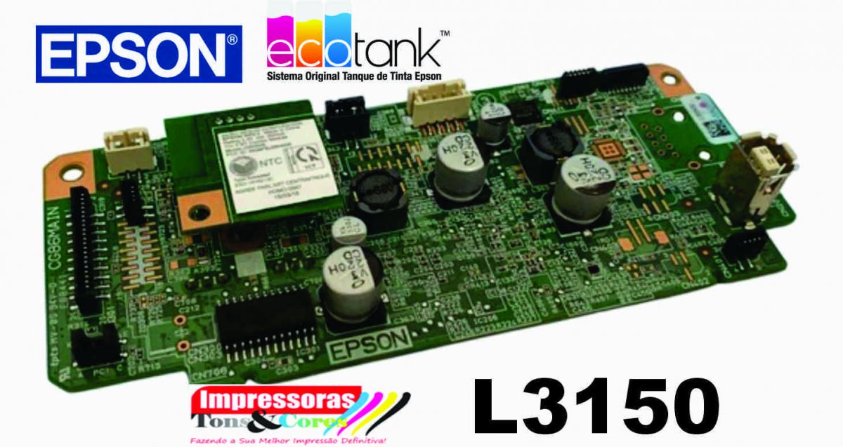 Impressoras Tons E Cores Placa Logica Epson L